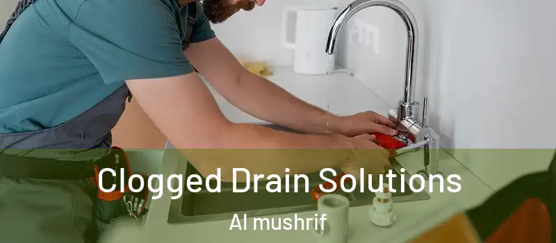  Clogged Drain Solutions Al mushrif
