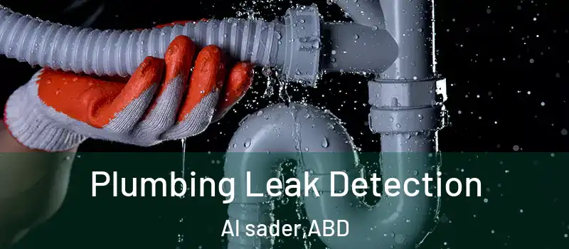  Plumbing Leak Detection Al sader - ABD