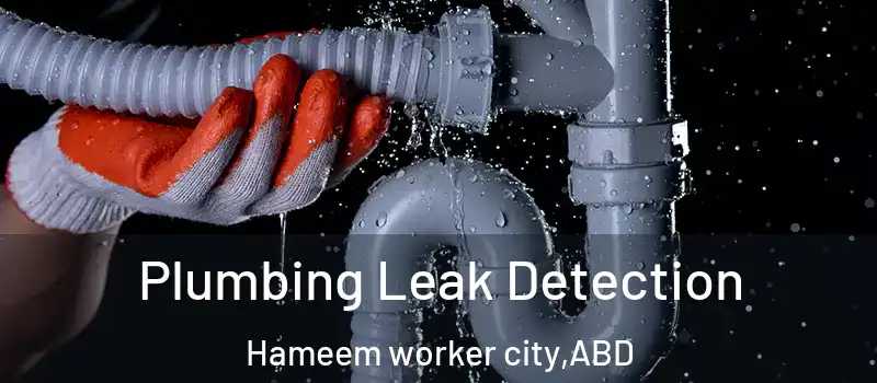  Plumbing Leak Detection Hameem worker city - ABD