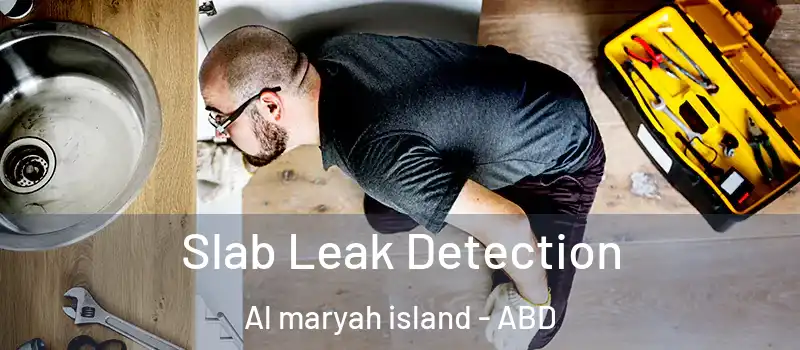 Slab Leak Detection Al maryah island - ABD