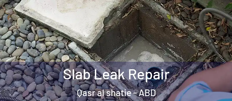  Slab Leak Repair Qasr al shatie - ABD