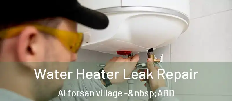  Water Heater Leak Repair Al forsan village - ABD