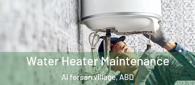  Water Heater Maintenance Al forsan village, ABD