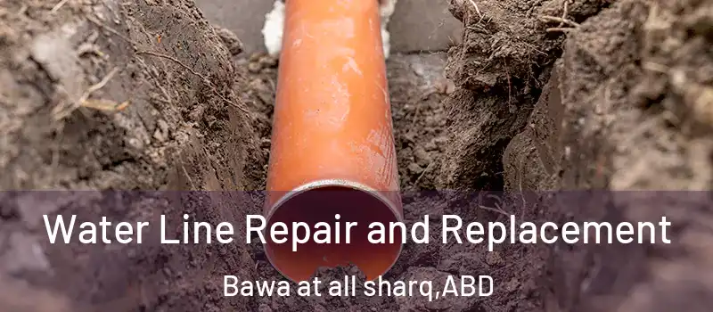  Water Line Repair and Replacement Bawa at all sharq - ABD