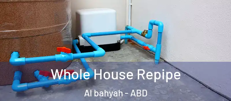  Whole House Repipe Al bahyah - ABD